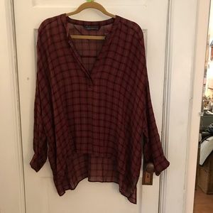 Zara check Henley